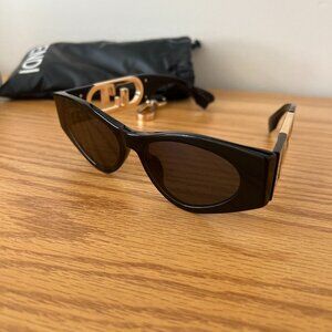 Fendi O'Lock Sunglasses Black Cat Eye